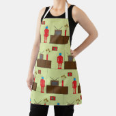 レトロ赤ロボット エプロン (インサイチュ)