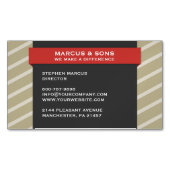 レトロ赤旗 マグネット名刺 (正面)