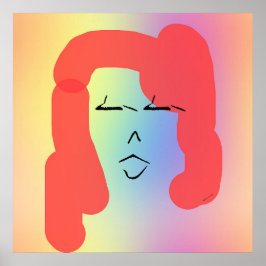 レトロ赤毛ポスター付き ポスター