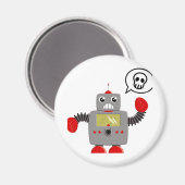 レトロ赤爪ロボット マグネット (正面/裏面)