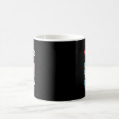 レトロ赤白青 コーヒーマグカップ (中央)