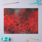 レトロ赤絵を描（ばちゃばちゃ）跳ねる 薄葉紙 (クラフト)