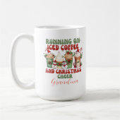 レトロ走クリスマス引用文2024 コーヒーマグカップ (左)
