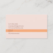 レトロ踊りオレンジカスタム 名刺 (裏面)