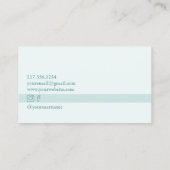 レトロ踊りグリーンカスタム名刺 名刺 (裏面)