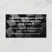 レトロ踊りストーブオーブンの名刺ブラウンH... 名刺 (裏面)