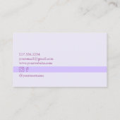 レトロ踊りパープルカスタム名刺 名刺 (裏面)