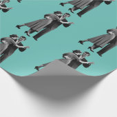 レトロ踊り対ラッピング紙 ラッピングペーパー (角)