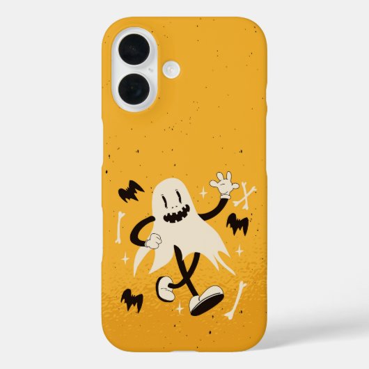 レトロ踊り幽霊キュートハロウィーン Case-Mate iPhoneケース (裏面)