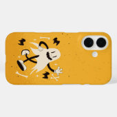 レトロ踊り幽霊キュートハロウィーン Case-Mate iPhoneケース (裏面 (横))