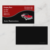 レトロ車のな名刺 名刺 (正面/裏面)