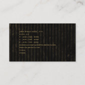 レトロ車のサービス業カード 名刺 (裏面)