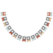 レトロ車のテーマ成長2つの高速バンティングフラグ バンティングフラッグ (全)