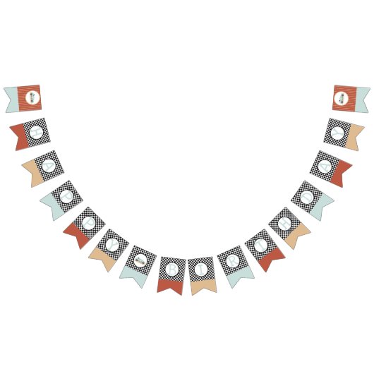 レトロ車のテーマ成長2つの高速バンティングフラグ バンティングフラッグ (全)