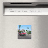 レトロ車のハバナ通り マグネット (インサイチュ (食洗機))