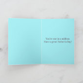 レトロ車カスタマイズ可能な父の日カード カード (内部)