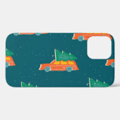 レトロ車クリスマスツリーパターン Case-Mate iPhoneケース (裏面 (横))
