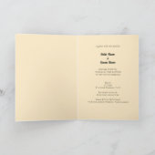 レトロ車結婚式招待状 招待状 (内部)