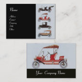 レトロ車2 – 自動修理車の、 名刺 (正面/裏面)