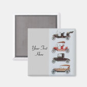 レトロ車2 – 自動修車の復 マグネット (正面/裏面)