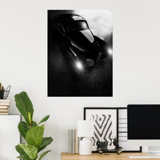 レトロ車 ポスター (ホームオフィス)