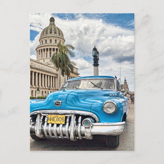 レトロ車 ポストカード (正面)