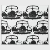 レトロ車 ラッピングペーパー (フラット)