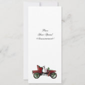 レトロ車、自動修復、白 (裏面)