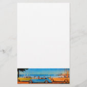 レトロ車 – 自動修車の復 便箋 (正面)