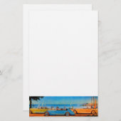 レトロ車 – 自動修車の復 便箋 (正面/裏面)