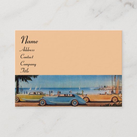 レトロ車 – 自動修車の復 名刺 (正面)