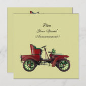 レトロ車、自動復旧 案内状 (正面/裏面)