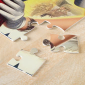 レトロ軍隊のピンアップ ジグソーパズル (側面)