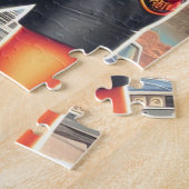 レトロ軍隊女性 ジグソーパズル (側面)