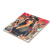 レトロ軍隊女性 タイル (側面)