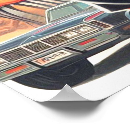 レトロ軍隊女性 ポスター (角)