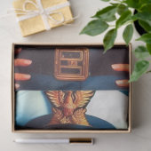 レトロ軍隊女性 薄葉紙 (ギフト)