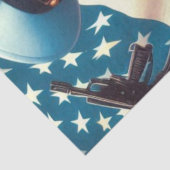 レトロ軍隊女性 薄葉紙 (詳細)