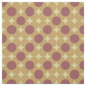 レトロ輪の花模様 ファブリック (見本)