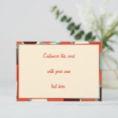 レトロ返信カード5 x 3.5 出欠カード (スタンド正面)