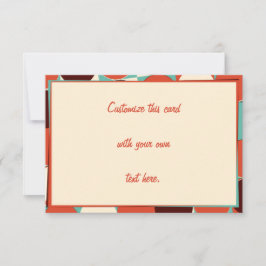 レトロ返信カード5 x 3.5 出欠カード