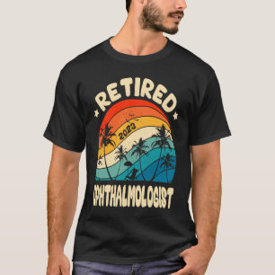 レトロ退職した眼科医ヴィンテージ退職W Tシャツ