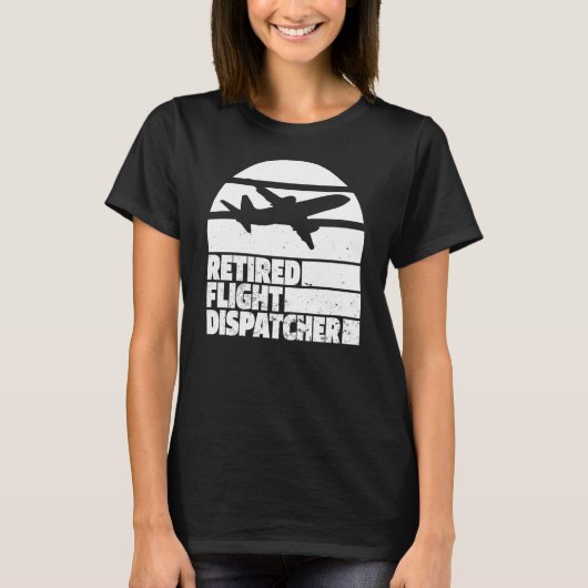 レトロ退職した運航管理者警察ヴィンテージ便Di Tシャツ (正面)