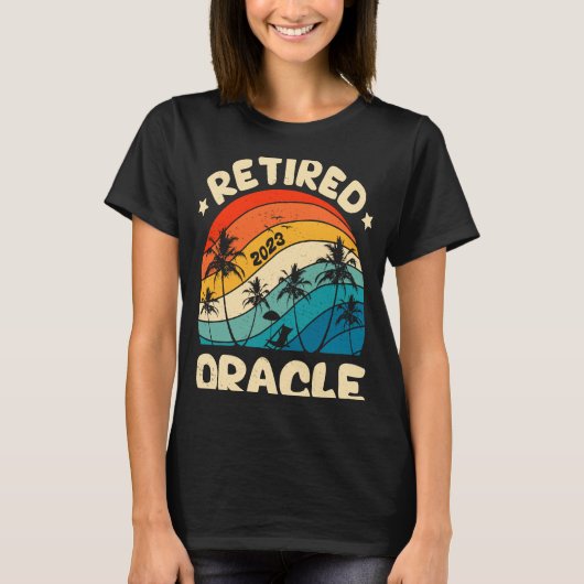 レトロ退職したOracleヴィンテージ除・売却処理済 Tシャツ (正面)