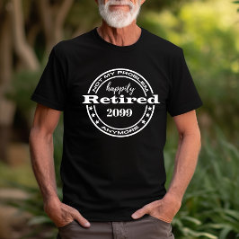 レトロ退職はもはや私の問題おもしろいではない Tシャツ