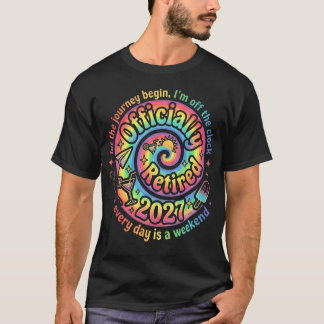 レトロ退職 2027 ハート ジョーク Tシャツ