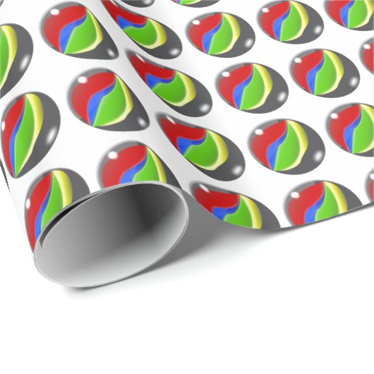 レトロ遊のゲーム大理石パターン ラッピングペーパー (ロールコーナー)