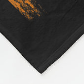 レトロ遊スケルトンUSA国旗のハロウィーンB フリースブランケット (角)