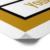 レトロ遊ヴィンテージゴルフアートデコテンプレート ポスター (角)