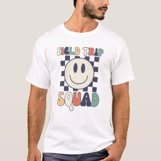 レトロ遠征スクワッドスマイル顔 Tシャツ